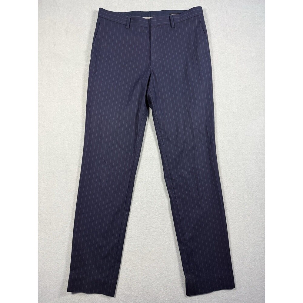 Banana Republic Slim Fit Men's 30x32 Navy Pinstripe Dress Pants Cotton